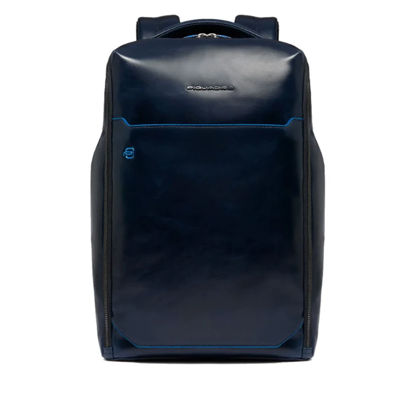 Zaino PIQUADRO porta PC 14" in Pelle Blu Linea Blue Square - CA6591B2