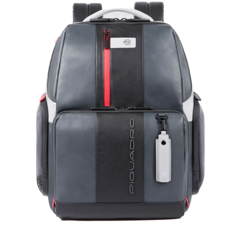 Zaino PIQUADRO Porta Pc 15,6 linea Urban in Pelle Colore Grigio - Nero - CA4532UB00
