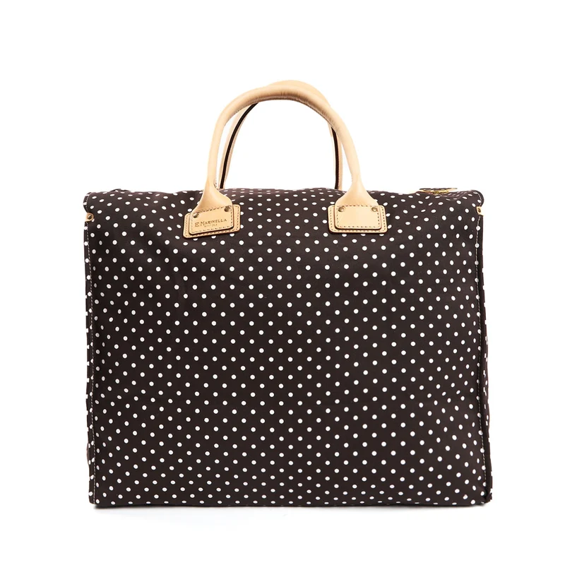 DARK BROWN DECOSTRUCTED WEEKEND BAG