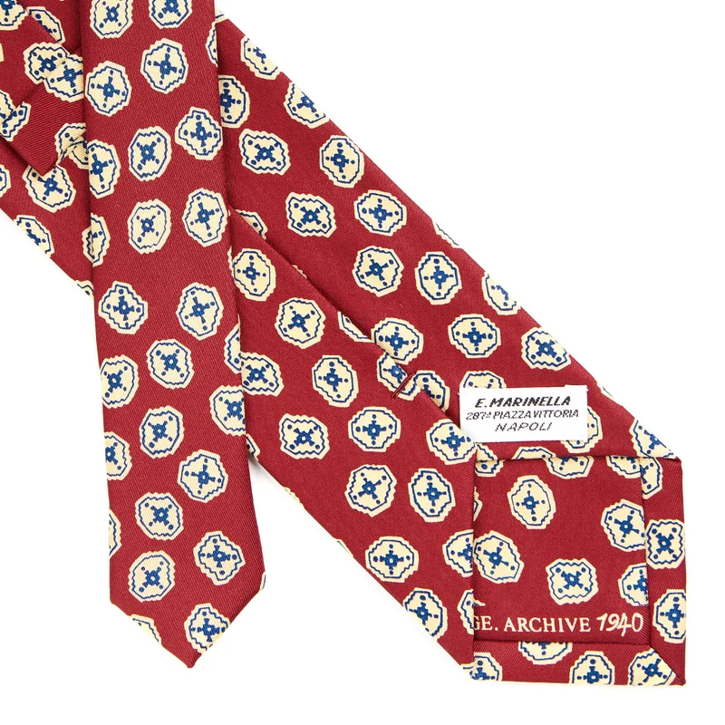 BURGUNDY SILK TIE