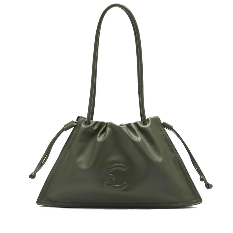 Borsa Donna a Spalla COCCINELLE in Pelle linea Dulse Medium Colore Alga