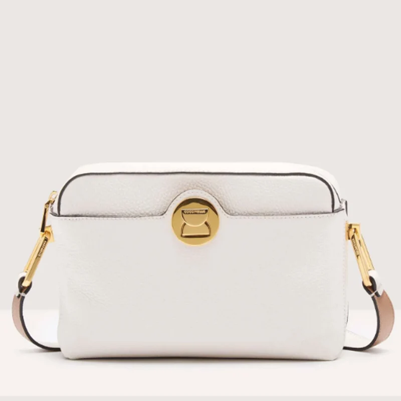 Borsa Donna a Tracolla COCCINELLE in Pelle linea Liya colore Blanco - Skin