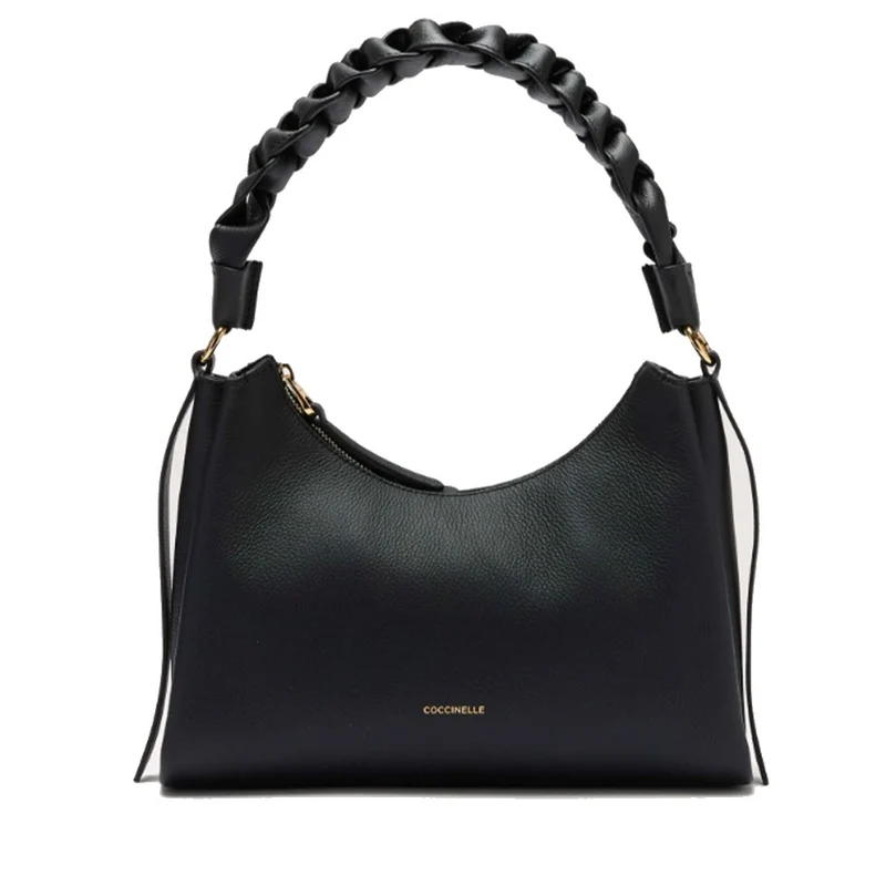 Borsa Donna a Spalla COCCINELLE in Pelle linea Boheme Small colore Noir - Cuir