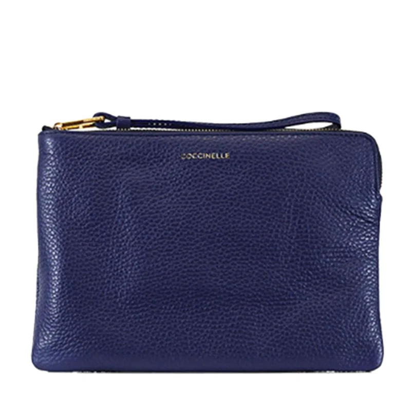 Pochette Donna COCCINELLE in Pelle Royal Blue Linea Alias Misura Media