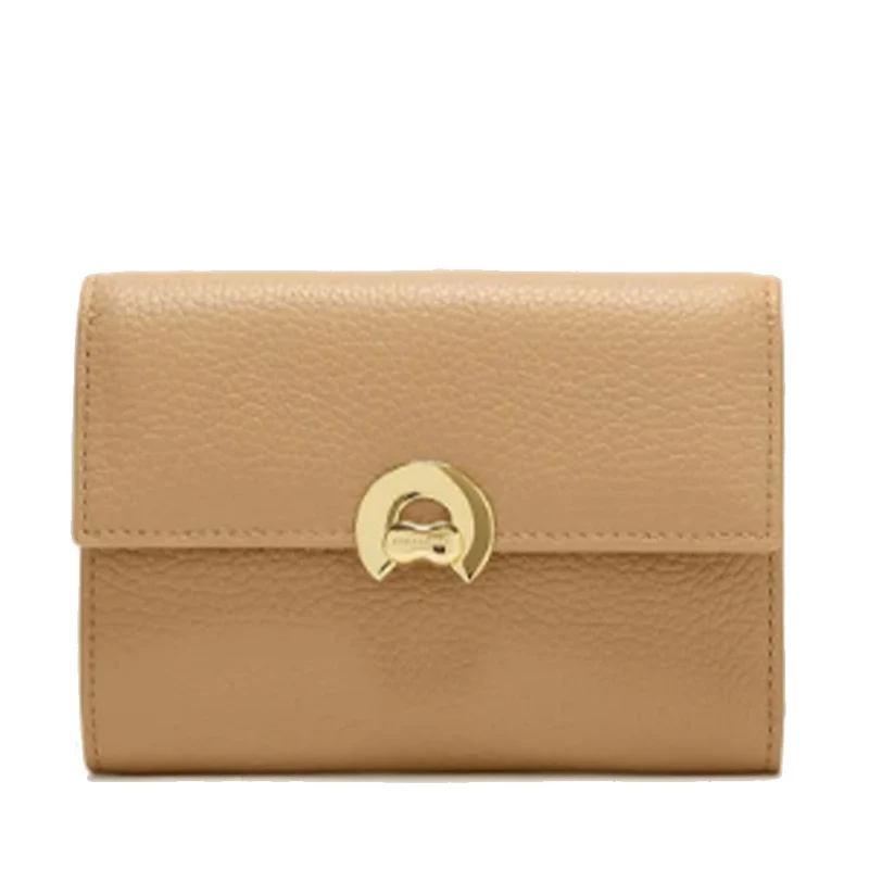 Portafoglio Donna COCCINELLE in Pelle Colore Fresh Beige Linea Binxie Misura Piccola