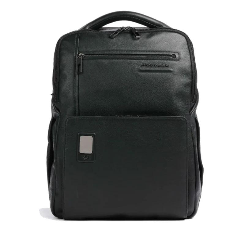 Zaino PIQUADRO porta PC 14" Linea Akron in Pelle Colore Nero - CA4818AO