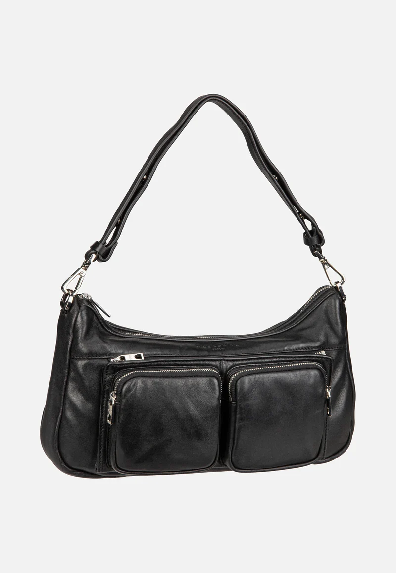 Maia M Sheep Natural Black - Shoulder Bag