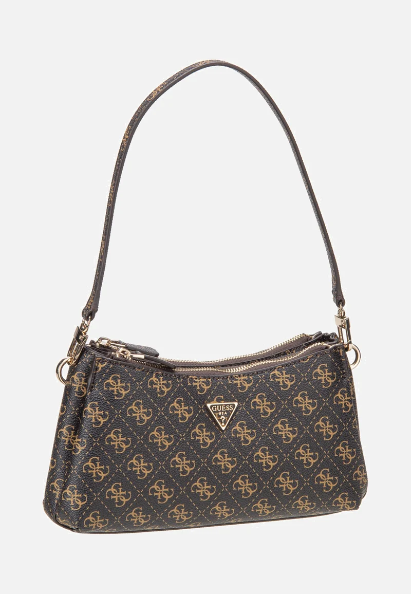 Noelle II 3 Comp Shldr Xbody Brown Logo - Shoulder Bag