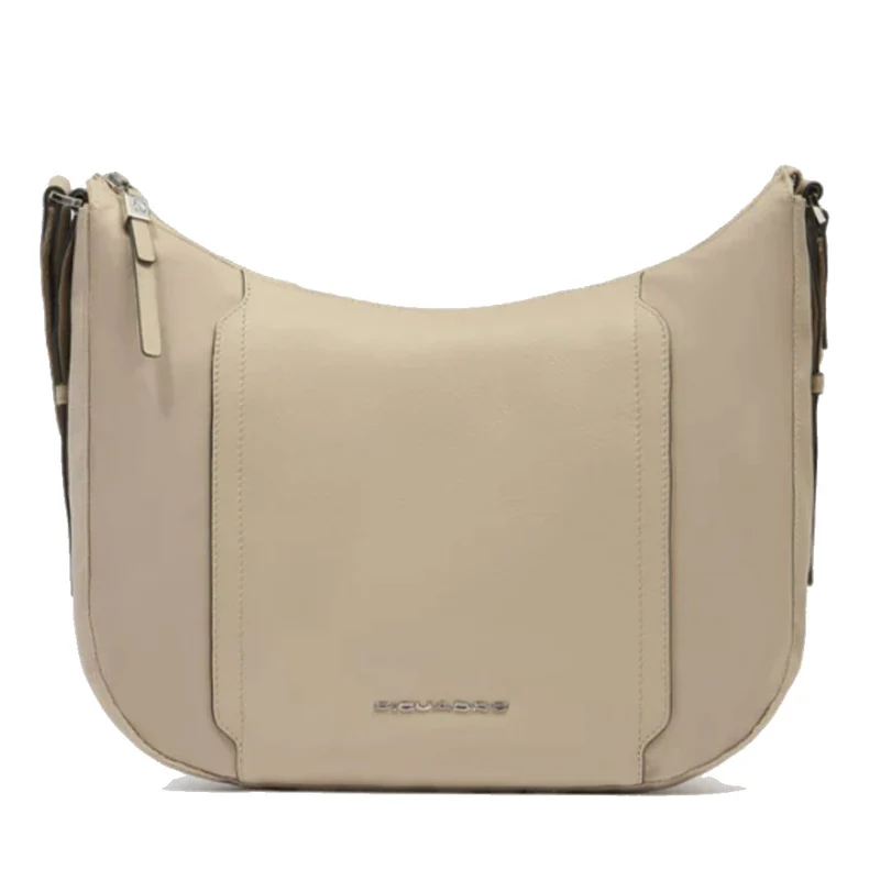Borsa Donna PIQUADRO linea Circle in Tessuto e Pelle Colore Beige Misura Grande - BD6658W92T