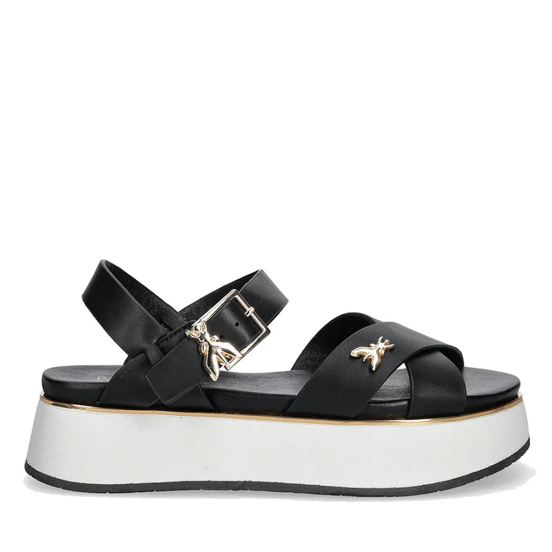 Sandali Platform PATRIZIA PEPE Girl linea Flyplat Sandal in Pelle Nera
