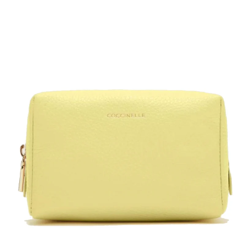 Pochette da Viaggio COCCINELLE in Pelle Lime Wash Misura Grande
