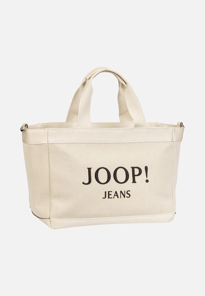 Calduccio Tela Yvette Handbag White - Handle Bag