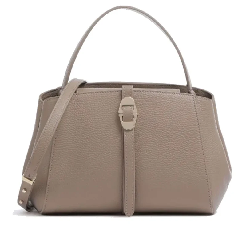 Borsa a Mano COCCINELLE Linea Chara in Pelle Warm Taupe