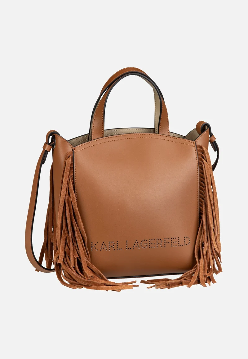 K/Circle SM Zip Tote Fringes Dark Tan - Tote Bag