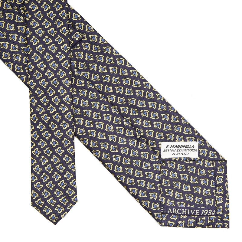 DARK BLUE SILK TIE