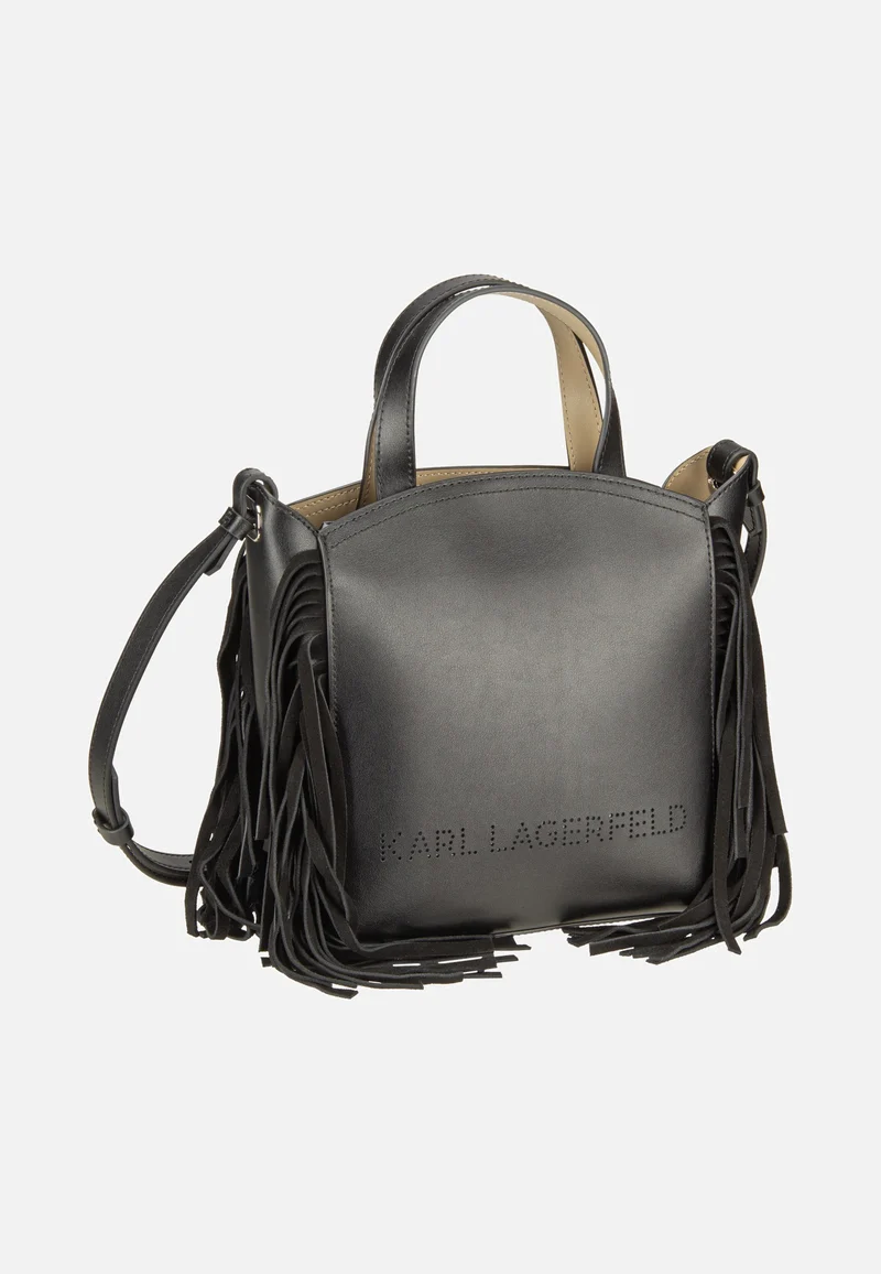 K/Circle SM Zip Tote Fringes Black/Nickel - Tote Bag