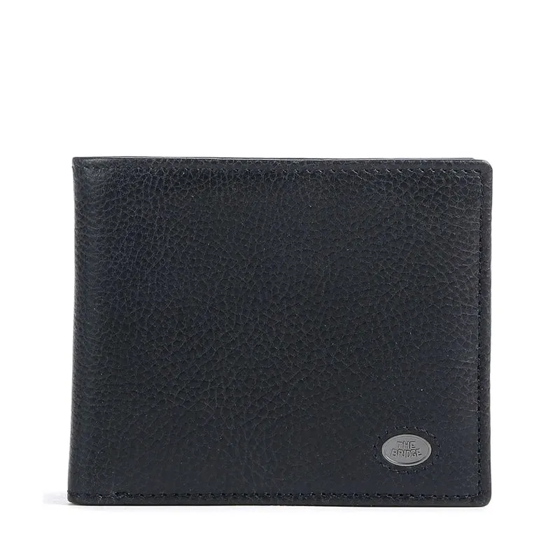 Portafoglio Uomo Portacarte THE BRIDGE linea Fabio in Pelle Blu Navy