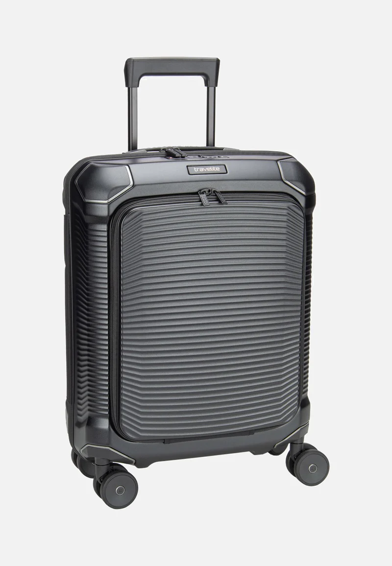 Millennium Trolley 4W S Front Pocket Black - Suitcase
