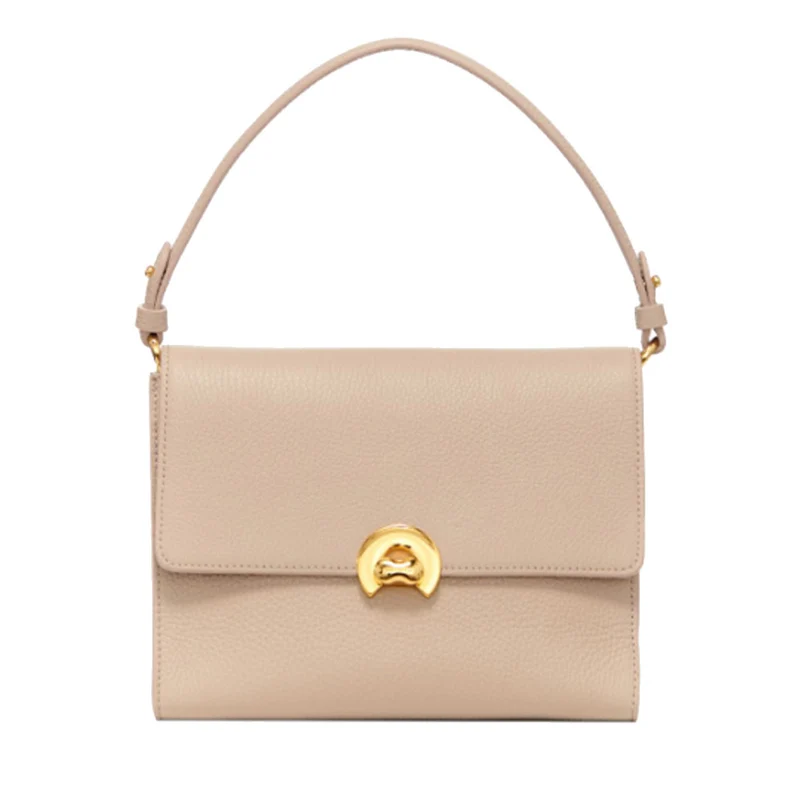 Borsa Donna a Mano con Tracolla COCCINELLE linea Binxie in Pelle Fresh Beige