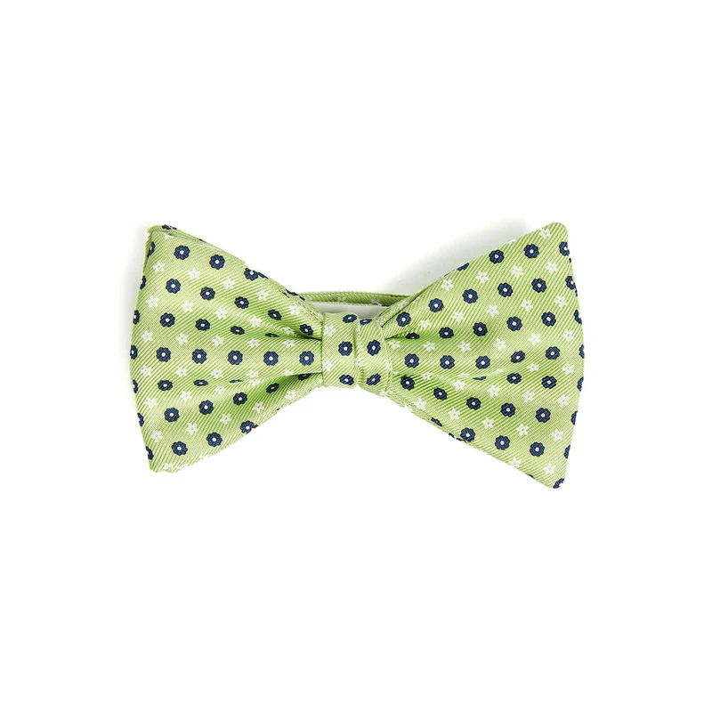 LIGHT GREEN PRE-KNOTTED SILK BOWTIE