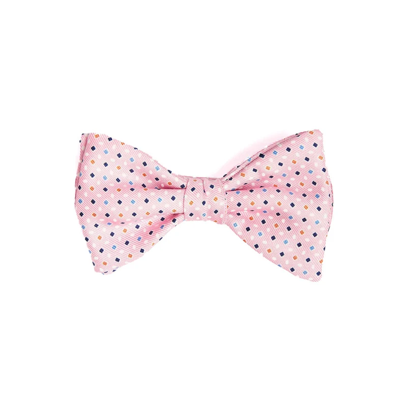 PINK PRE-KNOTTED SILK BOWTIE