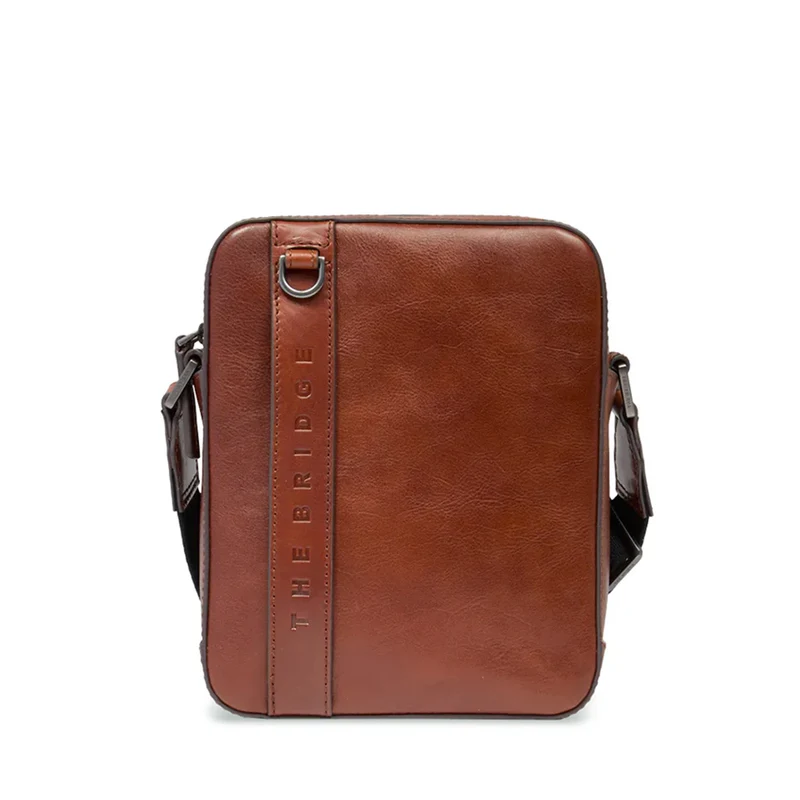 Borsello Small THE BRIDGE linea Giacomo in Pelle Marrone