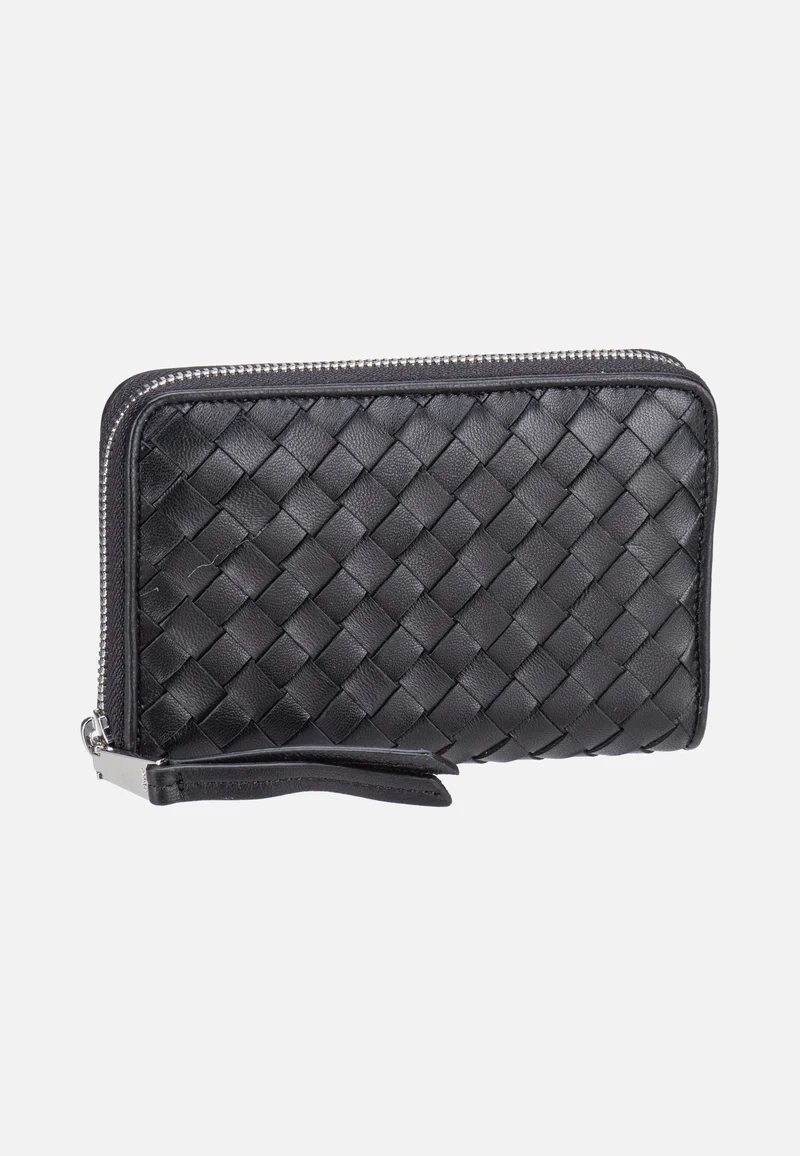 Piuma Weaving Wallet Black/Nickel - Wallet