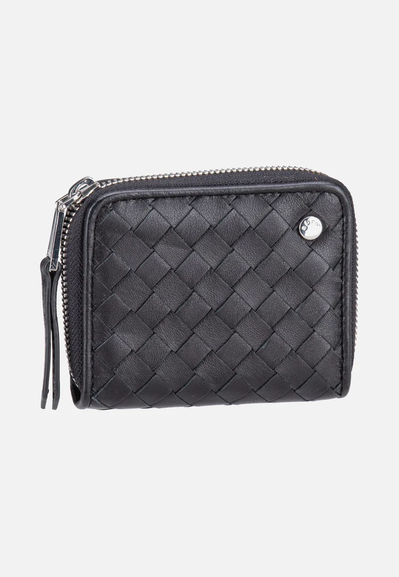 Piuma Weaving Mini Wallet Black/Nickel - Wallet