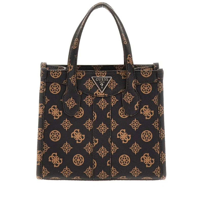 Borsa Donna Mini GUESS a Mano con Tracolla Linea Silvana Colore Mocha Logo