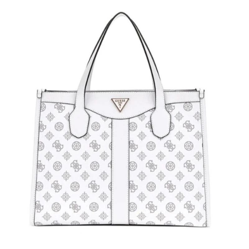 Borsa Donna GUESS a Mano con Tracolla Linea Silvana Colore White Logo