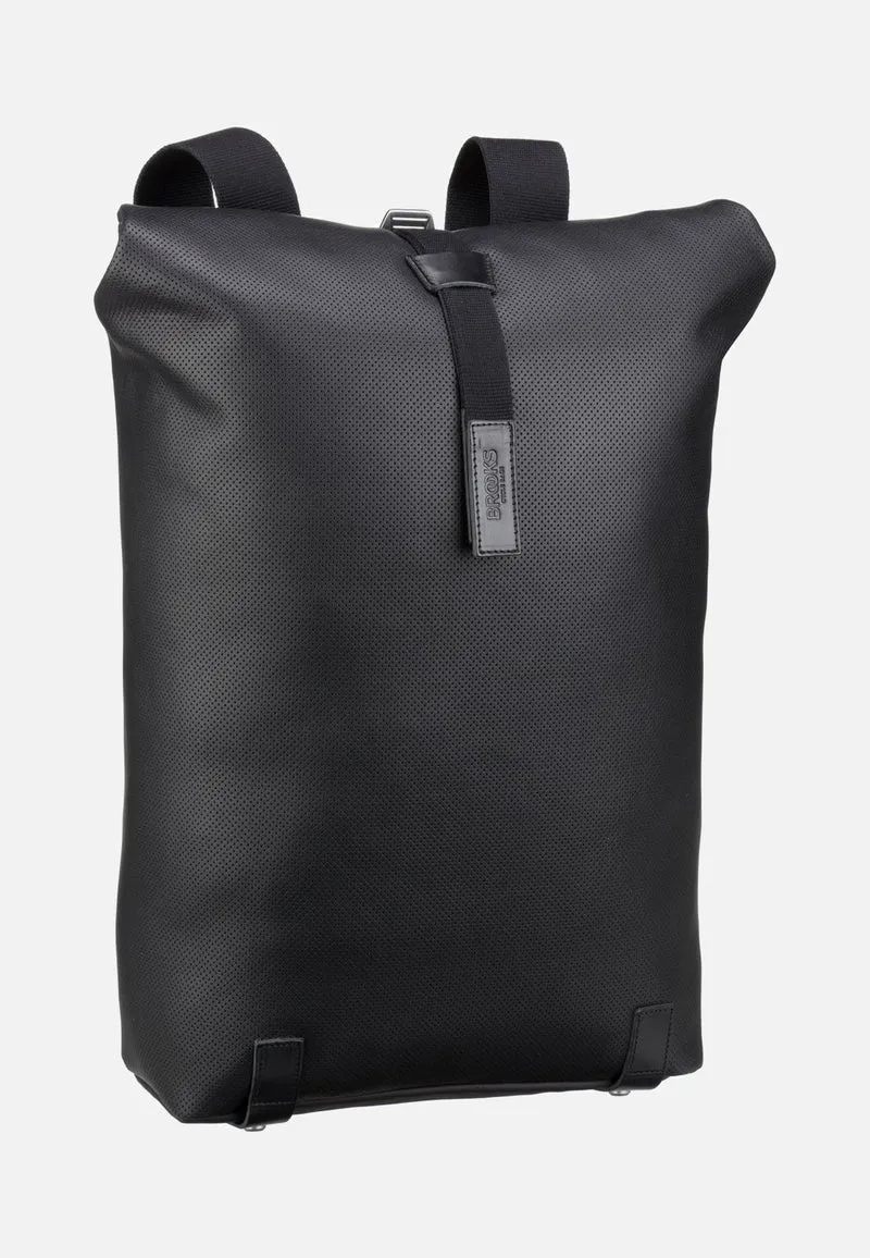 Pickwick Reflective Leather Black - Rolltop Backpack