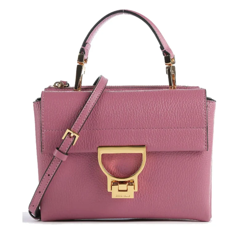 Borsa Donna a Mano con Tracolla COCCINELLE in Pelle Linea Arlettis colore Pulp Pink
