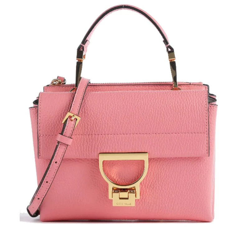 Borsa Donna a Mano con Tracolla COCCINELLE in Pelle Linea Arlettis colore Hyper Pink