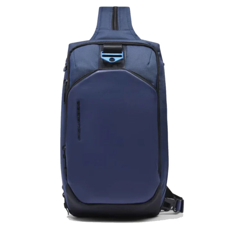 Monospalla Uomo in Tessuto Riciclato PIQUADRO Colore Blu Linea PQ-Earth - CA6632S137