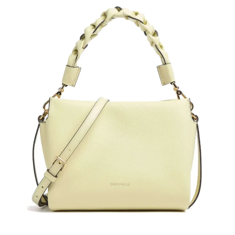 Borsa Donna a Mano COCCINELLE in Pelle Linea Boheme Small colore Lime Wash - Powder Pink