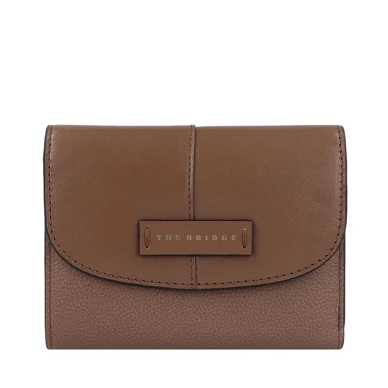 Portafoglio Donna Medio con Bottone THE BRIDGE linea Elisabetta in Pelle Beige