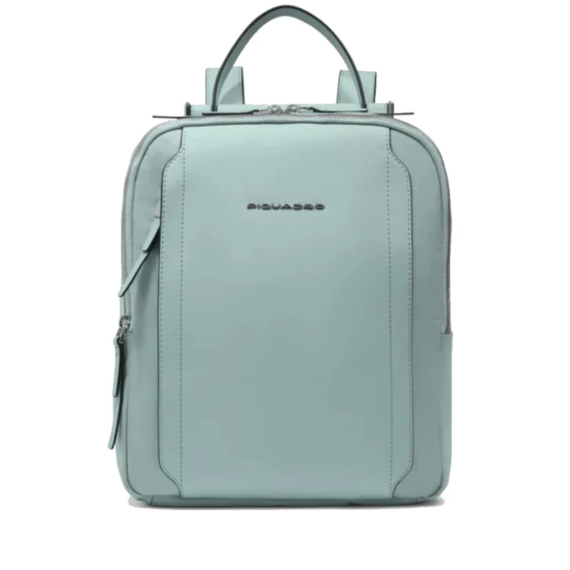 Zaino Donna Porta iPad PIQUADRO linea Circle in Pelle e Tessuto Verde - CA5566W92T