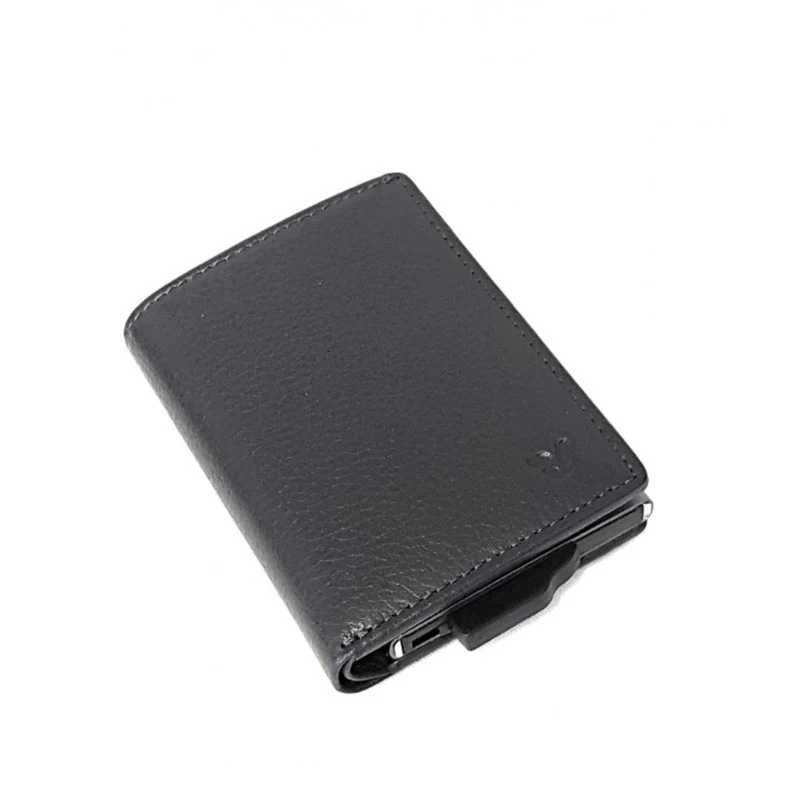 Iron 4.0 Porta Carte di Credito a Libro con Tasca Porta Banconote