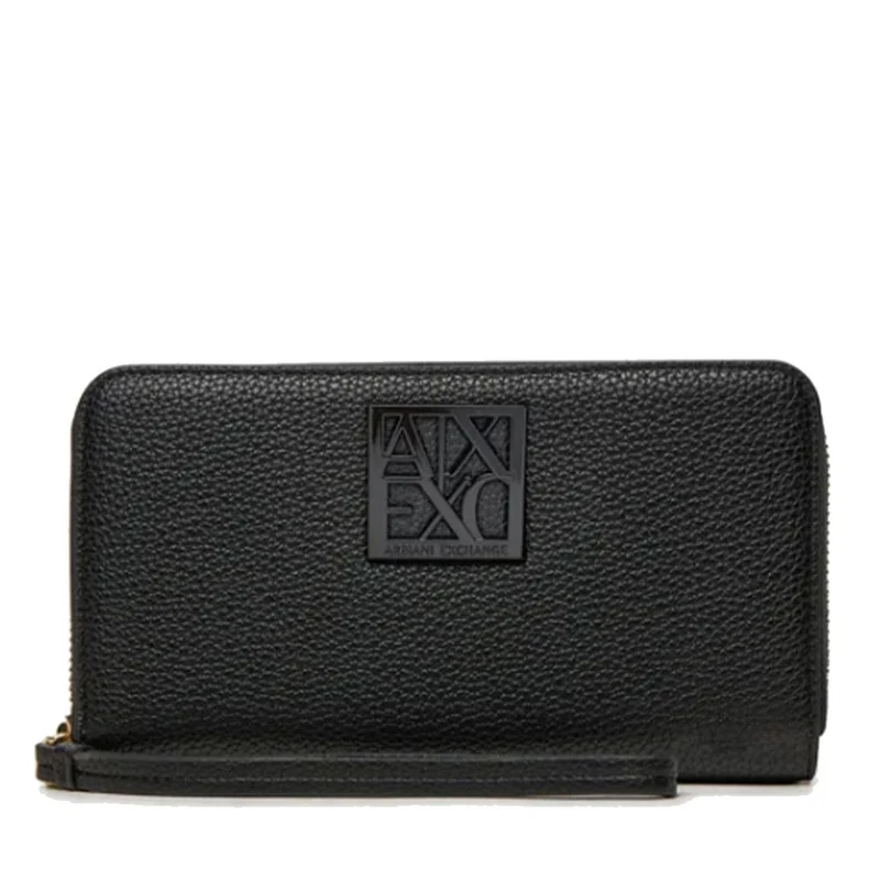 Portafoglio Donna Zip Around ARMANI EXCHANGE colore Nero