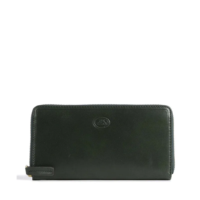 Portafoglio Donna Zip Around THE BRIDGE linea Story in Pelle Verde Malachite