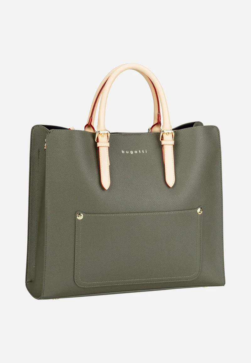 Ella Top Handle L Olive - Tote Bag