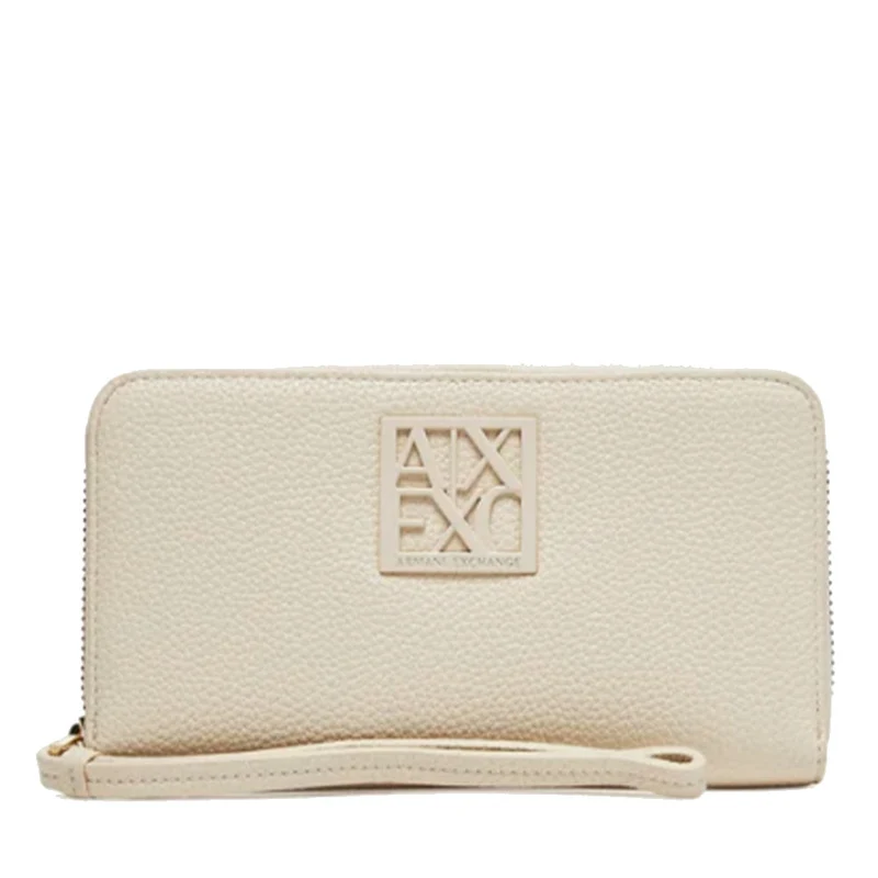 Portafoglio Donna Zip Around ARMANI EXCHANGE colore Off White