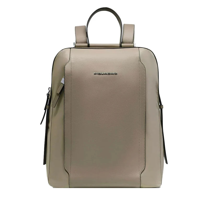 Zaino Donna PIQUADRO Porta Computer in Pelle Beige Linea Circle - CA4576W92T