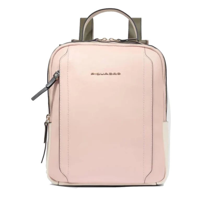 Zaino Donna Porta iPad PIQUADRO linea Circle in Pelle Colore Rosa - Bianco - CA5566W92