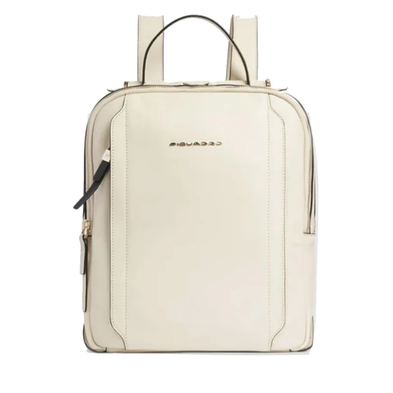 Zaino Donna Porta iPad PIQUADRO linea Circle in Pelle Colore Bianco - CA5566W92
