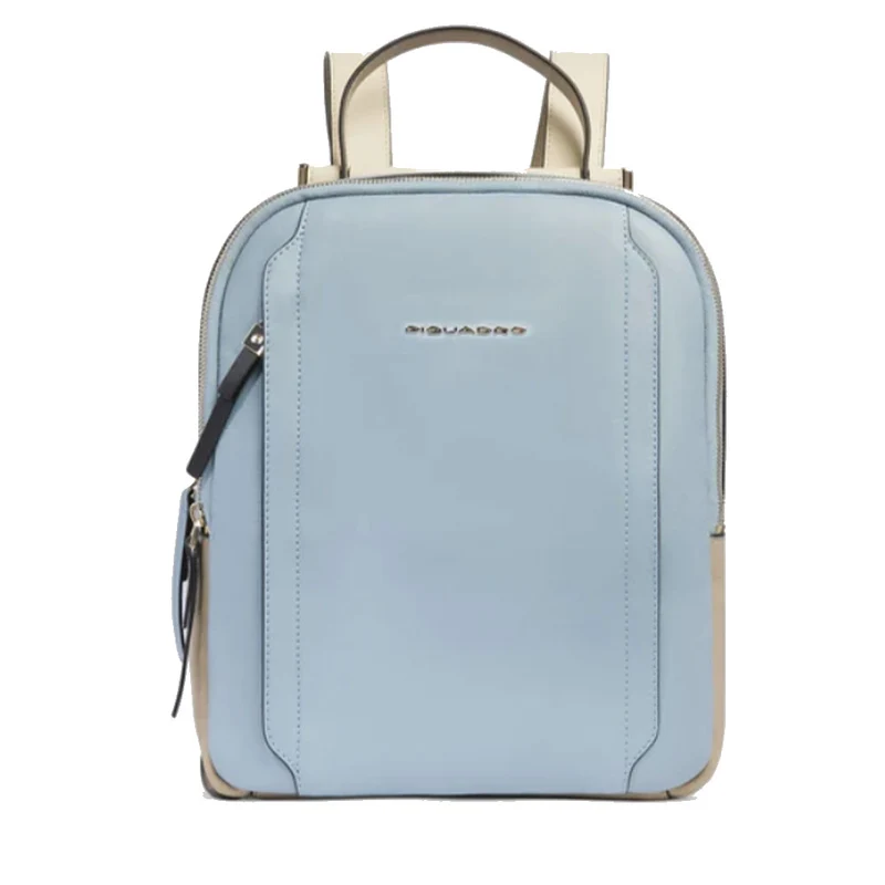 Zaino Donna Porta iPad PIQUADRO linea Circle in Pelle Colore Azzurro - Beige- CA5566W92