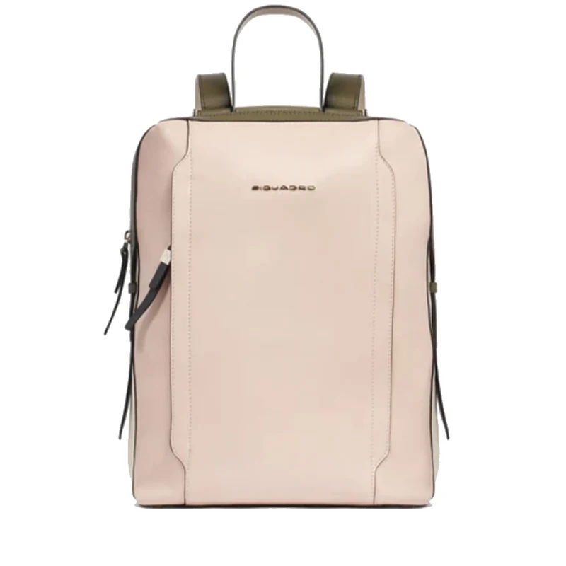 Zaino Donna PIQUADRO Porta Computer in Pelle Colore Rosa - Bianco Linea Circle - CA4576W92