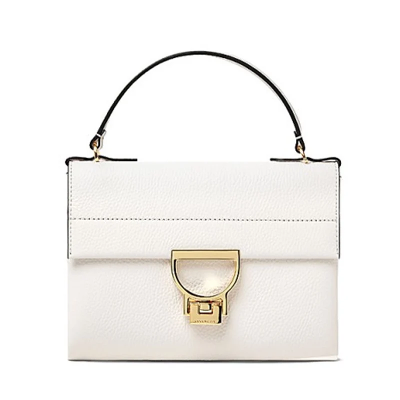 Borsa Donna a Mano COCCINELLE in Pelle Linea Arlettis Mini colore Coconut Milk