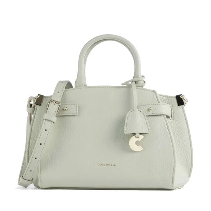 Borsa Donna a Mano COCCINELLE Linea Klichè in Pelle Celadon Green Misura Small