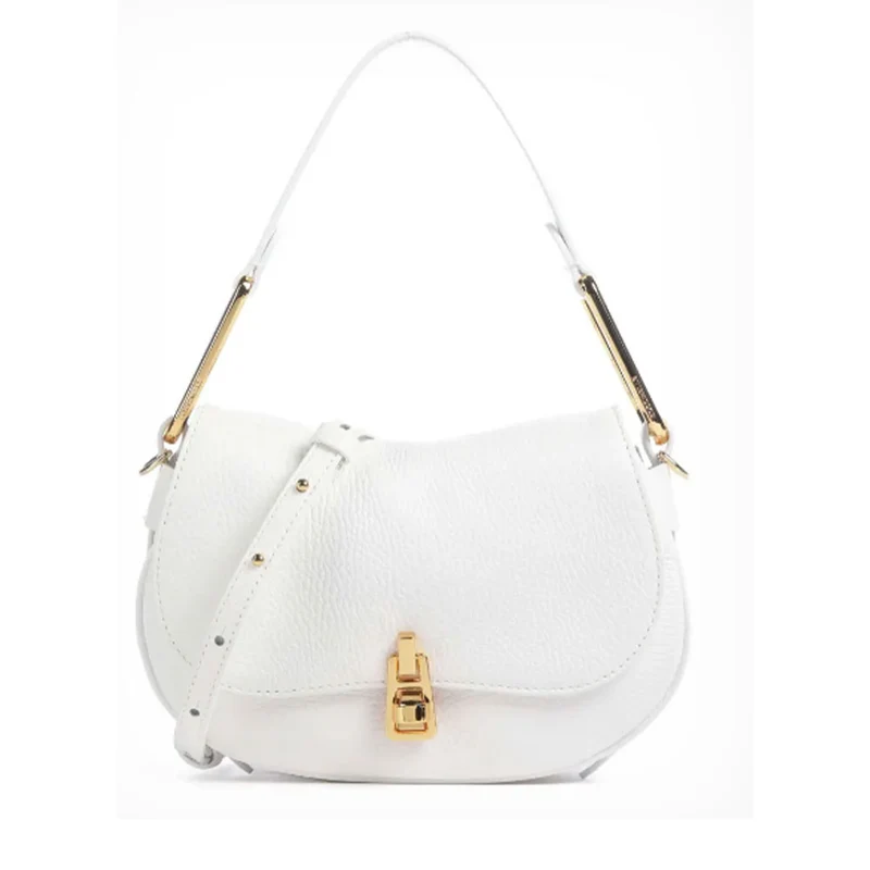Borsa Donna a Mano COCCINELLE in Pelle Linea Magie Colore Brillant White Misura Small